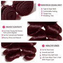 #99J Loose Wave Brazilian Human Hair Weave Bundles Burgundy Red Remy Color 1/3/4 Bundles Hot Sale Deals for Wig Extensions