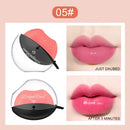 Lazy Lipstick Pearl light Temperature Color Changing Lip-shaped Lipstick Velvet Moisturizing Lip Gloss Waterproof Non-stick Cup