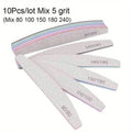 1/3/5/10Pcs Professional Nail File 80/100/150/180/240 Sandpaper Strong Thick Sanding Half Moon Lime nail accessories and Tools