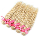 Blonde Human Hair Bundles 613 Deep Wave Bundles Human Hair Brazilian Hair Weave Bundles Remy Human Hair Extensions 36 38 40 Inch
