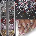 12Grids Ocean Gold Nail Art Charms Shell/Seahorse/Starfish White Half Round Pearl Gems 3D Mixed Punk Manicure Metal Rivets Studs