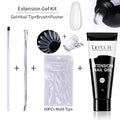 LILYCUTE 5Pcs/Set 15ml Quick Extension Nail Gel Kit Clear Acrylic Gel Semi Permanent Soak Off UV Varnish Nail Art Manicure Set