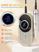 DianaBeauty 45000RPM Electric Nail Drill Machine Rechargeable Nail Polisher Portable Nail File For Gel Nails Remover Manirure