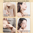 Wooden Meridian Massage Comb Anti-static 6-Claw Head Massager Promote Blood Circulation Body BGua Sha Tool Head Massage Brush