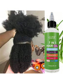 "Applying Batana Oil Chebe Oil Biotin Keratin to scalp"