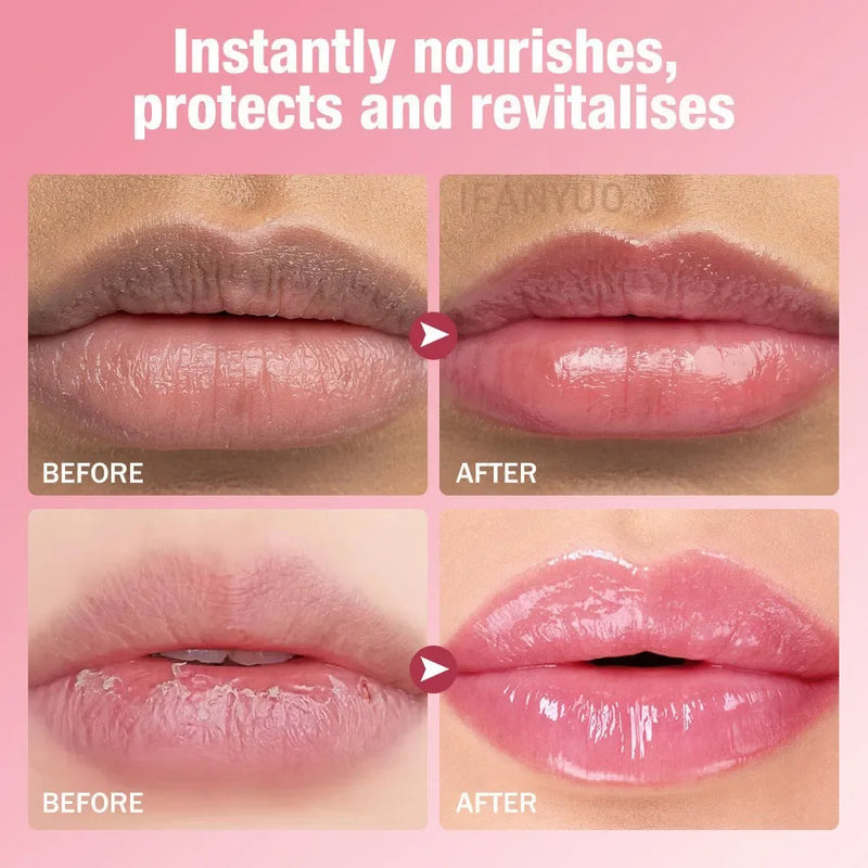Fruit Color Changing Lip Balm Moisturizing Lip Oil Long-Lasting Lip Mask Tint Natural Aloe Lipstick Nutritious Lips Care Makeup