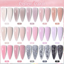 LILYCUTE 15ml Milk White Quick Extension Gel Nail Polish Soak Off UV LED Pink Gel Nail Polish Construction Gel For Fake Nail