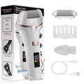 Using Care Tool Dead Hard Skin Callus USB on feet