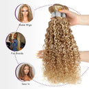 Water Wave P27/613 Ash Blonde Human Hair Bundles 12A Highlight  Honey Blonde Hair Bundles Double Weft Weave 1/3/4pcs Bundles