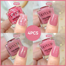 LILYCUTE 7ml 4/6/8/12Pcs Water-Based Nail Polish Set Quick Drying No Need of Lamp Glitter Nail Art Varnish For Nails Manicure