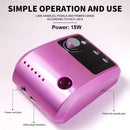 45000RPM Nail Drill Machine Professional Nail Lathe with Large LCD Screen Smart Electric Manicure Polisher Nail Art Tools