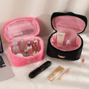 Soft Plush Large Capcity Makeup Bags for Women Daily Cosmetics Organzier Simple Style Tote Travel Toiletry Bag Sac A Main