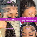 300 Density Human Hair Wigs 100% Transparent Curly Wigs 13x6 Hd Lace Frontal Wig Brazilian High Density Deep Wave Wigs 40 Inch