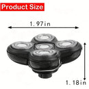 5 Blade for Razor Replacement Shaving Heads for Floating Washable Electric 5D Shavers Trimmers for Head Shaver Replaceme