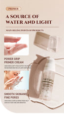Makeup Primer Milk Set, Makeup Powder, Sponge Puff Four - Piece Set, Durable, Easy Makeup, Makeup Set Christmas Gift
