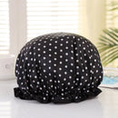 4 Pieces Shower Cap for Women, Elastic and Reusable,Environmental Protection Hair Bath Caps,Double Waterproof Layers Bathing Hat