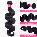 Body Wave Brazilian Human Hair Bundles 1/3/4PCS Natural Black 14-30 Inches Brazilian Hair Weave Bundles Remy Hair Extension