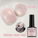 LILYCUTE 7ml Glitter Nail Gel Polish Sequins Colorful Shinning Gel Varnish Nail Art Semi Permanent Soak off Manicure UV LED Gel