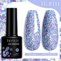 LILYCUTE 7ML Nail Gel Polish Full Coverage Manicure No Wipe Top Coat Base Coat Primer Soak Off LED UV Gel Nail Art Gel Varnish