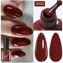 LILYCUTE 7ML 125 Colors Gorgeous Glitter Red Nail Gel Polish Semi Permanent Soak Off LED UV Gel Nail Art Manicure Varnish