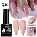 LILYCUTE 7ML Nude Pink Quick Extension Gel Nail Polish Milky Clear Sturcture Hard Enhanced Construction Gel Nail Art Manicure