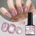 LILYCUTE 7ml Glass Cat Magnetic Nail Gel Polish Semi Permanent Soak Off UV Gel Crystal Varnis Nail Art Manicure
