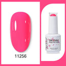 Clou Beaute 15ml Red Black White Green Neon Gel Nail Polish Base Top Coat Velvet Top 400 Colors Semi Permanent Gel Nail Varnish