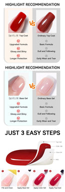 LILYCUTE 18ML Base Gel Top Coat Nail Polish Function Gel Semi Permanent Soak Off UV LED Nail Art Manicure Nail Varnish