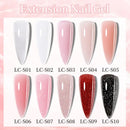 LILYCUTE 10ML Clear Nail Extension Gel Nail Polish Vernish Pink White Gel Semi Permanent Soak Off Nail Art UV LED Varnish Nail