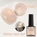 LILYCUTE 7ml Glitter Nail Gel Polish Sequins Colorful Shinning Gel Varnish Nail Art Semi Permanent Soak off Manicure UV LED Gel