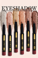 [Eyeshadow] Multifunctional Shimmer Eyeshadow Pen Set - 6 Colors,Long-Lasting High Satin & Matte Neutral Brown Eyeshadow Pencils