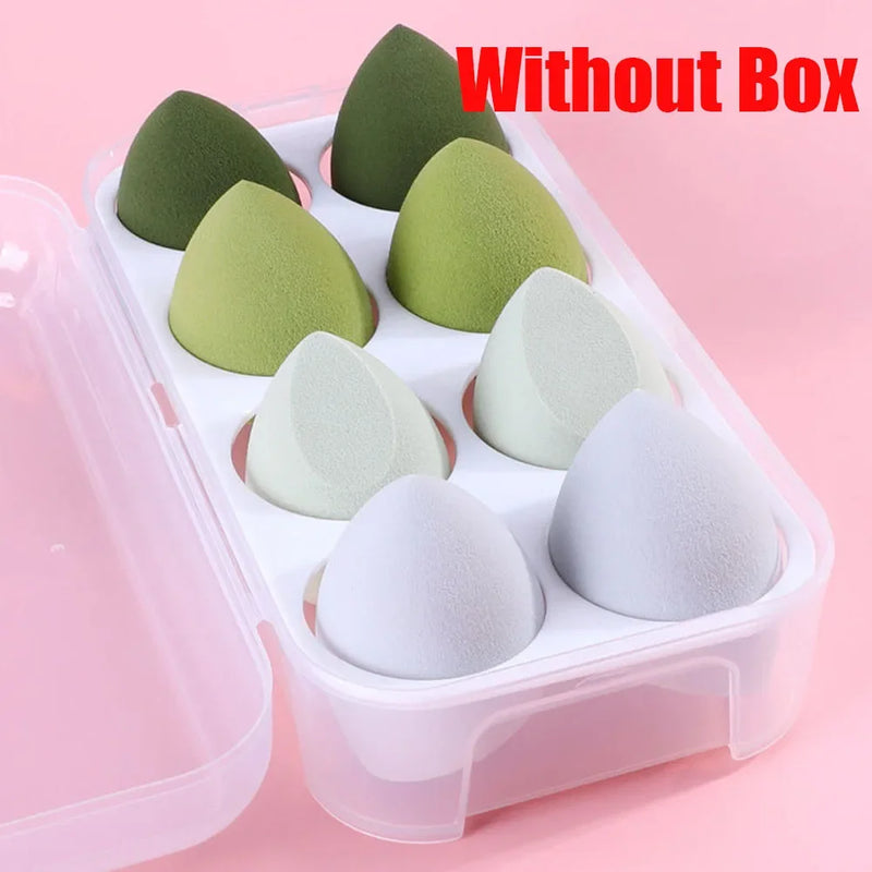 8/4 Pcs Soft Makeup Sponge Dry Wet Cosmetic Puff Foundation Concealer Highlight Blender Makeup Beauty Makeup Tool Accessories