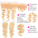 #613 Honey Blonde Body Wave Human Hair Bundles With HD Closure Frontal 4x4 13x4 Virgin Hair Loose Body Wave Bundles With Closure