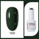 Clou Beaute 15ml Red Black White Green Neon Gel Nail Polish Base Top Coat Velvet Top 400 Colors Semi Permanent Gel Nail Varnish