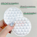 100pcs/200pcs soft and breathable round cotton pad with double-sided texture is used for daily facial cleaning and makeup remova