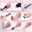 LILYCUTE 15ml Milk White Quick Extension Gel Nail Polish Soak Off UV LED Pink Gel Nail Polish Construction Gel For Fake Nail