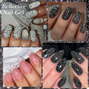 LILYCUTE 6PCS/SET 7ML Fluorescent Reflective Glitter Gel Nail Polish Summer Neon Super Shining Semi Permanent UV Gel Nail Art