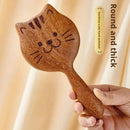 Sandalwood Massage Comb Cute Cat Shape Coarse Toothed Head Hair Therapy Massage Comb Guasha Scraping Body Massage Tool