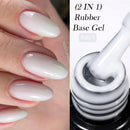 LILYCUTE 7ml Nude Crystal Rubber Base Gel Nail Polish Natural Semi Permanent Soak Off UV LED Varnish DIY Nail Art Manicure
