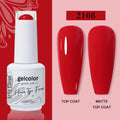 Arte Clavo Red Series Nail Polish Party Colors Gel Varnishes All For Nails Soak Off UV LED Semi Permanent Nail Art Remover Gel