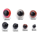 50Pcs/Lot 8-20mm Plastic Eyeball Doll Accessories Black Plush Safety Eyes For DIY Crafts Funny Toy Eyes Animal Gifts Decoration