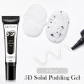 LILYCUTE 10ml 5D Solid Pudding Nail Gel Semi Permanent Translucent Korean Style Painting Gel Polish For DIY Nail Art Design