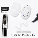 LILYCUTE 10ml 5D Solid Pudding Nail Gel Semi Permanent Translucent Korean Style Painting Gel Polish For DIY Nail Art Design