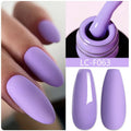 LILYCUTE Dark Grey Matte Color Series Gel Nail Polish Winter Long Lasting Full Coverage Manicure Soak Off Nails Art Gel Varnish