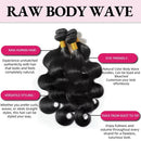 100% Human Hair Brazilian Weave Body Wave 30 40 Inch Virgin 3 4 Bundles Raw Extensions Loose Natural Black Tissage Crochet Remy