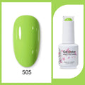Clou Beaute 15ml Red Black White Green Neon Gel Nail Polish Base Top Coat Velvet Top 400 Colors Semi Permanent Gel Nail Varnish