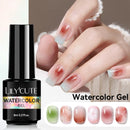 LILYCUTE 8ML Watercolor Nail Gel Blossom Spreading Effect Functional Gel UV LED Soak Off Nail Art Polish Painting Nails
