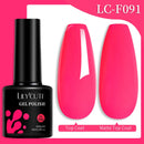 LILYCUTE 7ML 184 Colors Nail Gel Polish Shining Red Glitter Semi Permanent Nail Art Varnish Long Lasting UV LED Gel Manicure