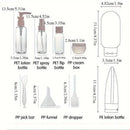 Travel Liquid Container Portable Tool Perfume Bottle Set Refillable Spray Lotion Shampoo Shower Tube Bottling Refill Cosmetic