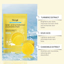 HOYGI Turmeric Kojic Acid Cleansing Pads Gentle Exfoliating Cleansing Pores Oil Control Brighten Smooth Washing Sponge Skin Care